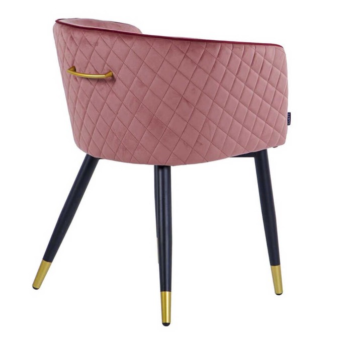 silla velvet granate-rosa c/ tirador 55x57x76 cm