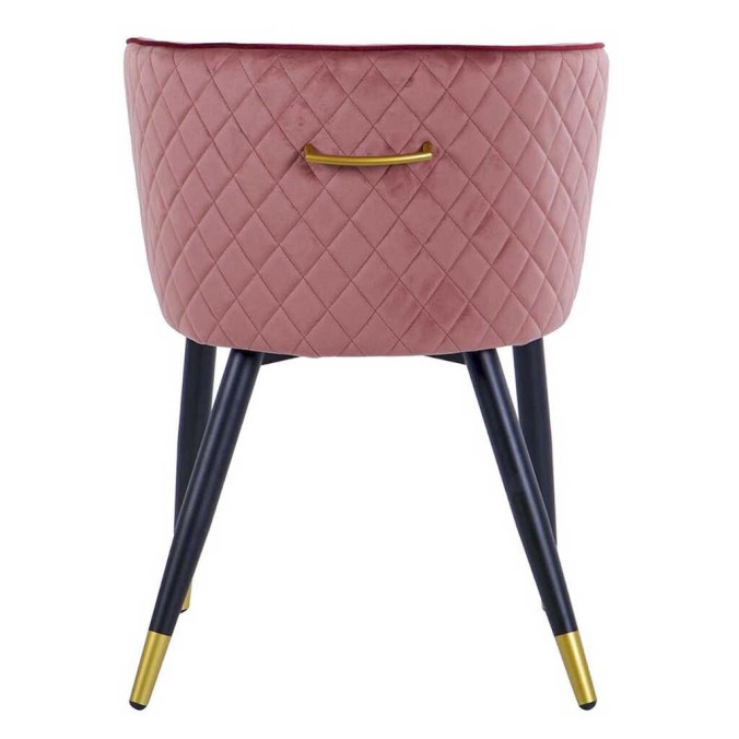 silla velvet granate-rosa c/ tirador 55x57x76 cm