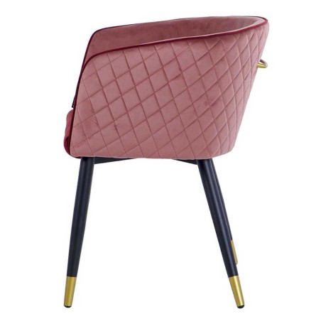 silla velvet granate-rosa c/ tirador 55x57x76 cm