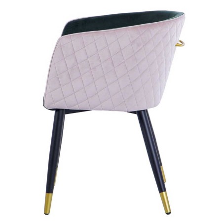 silla velvet rosa-verde c/ tirador 55x57x76 cm
