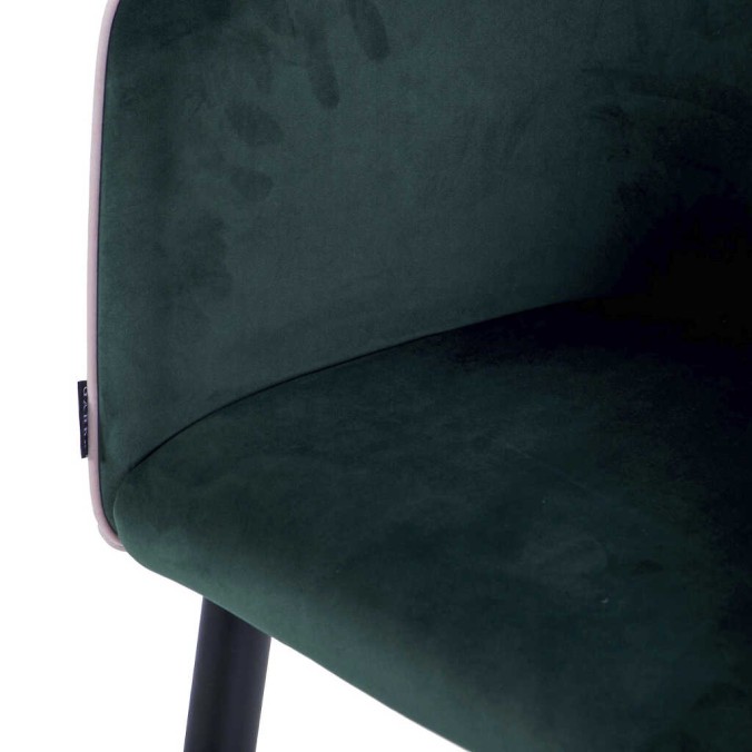 silla velvet rosa-verde c/ tirador 55x57x76 cm