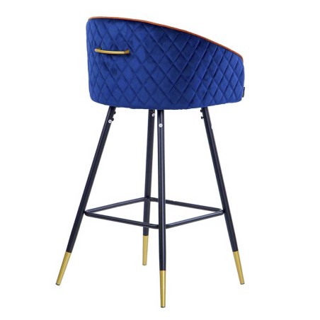 taburete bar velvet con tirador 52x50x99 cm