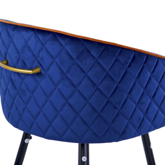 taburete bar velvet con tirador 52x50x99 cm