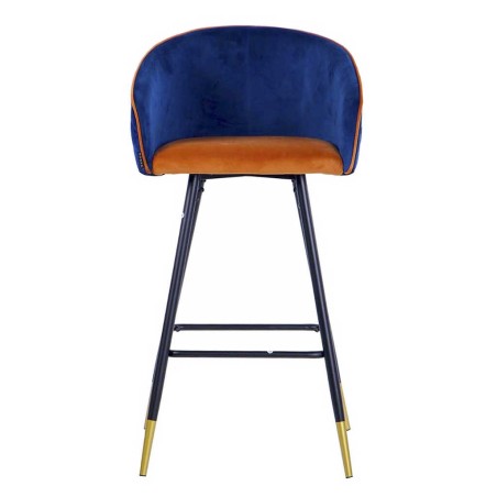 taburete bar velvet con tirador 52x50x99 cm