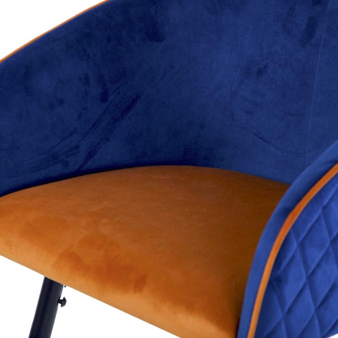 taburete bar velvet con tirador 52x50x99 cm