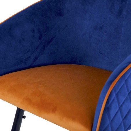 taburete bar velvet con tirador 52x50x99 cm