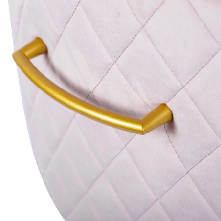 taburete bar velvet con tirador 52x50x99 cm