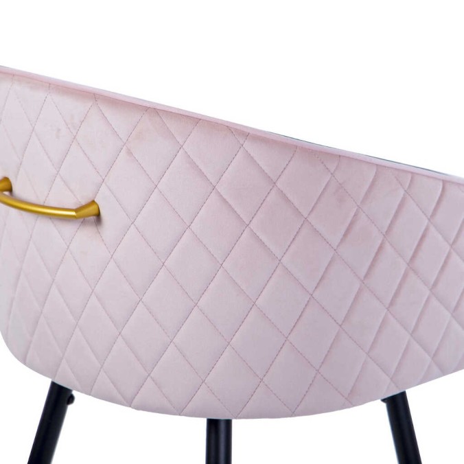 taburete bar velvet con tirador 52x50x99 cm