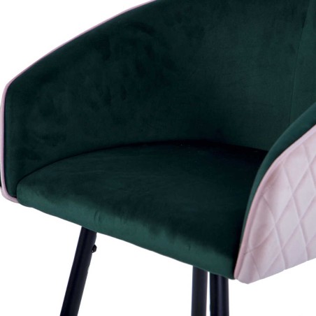 taburete bar velvet con tirador 52x50x99 cm