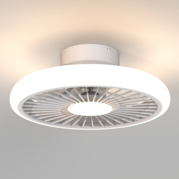 Plafón LED 55W Ventilador 30W serie TURBO Blanco - 51.2x18h