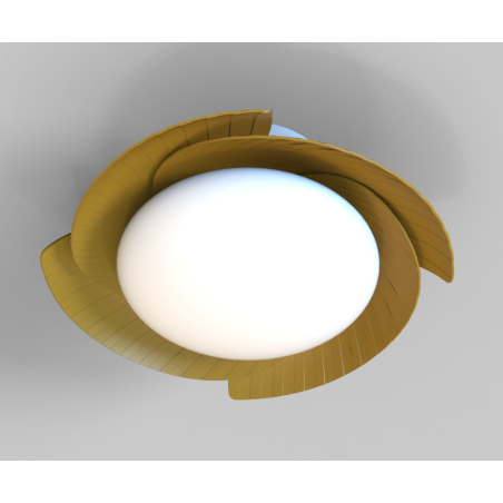 Plafón LED 50W Ventilador XXW serie ALOHA Madera - 52x21h