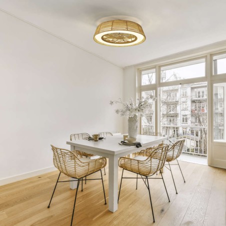 Plafón LED 70W Ventilador 35W serie INDONESIA Rota - 63x20h