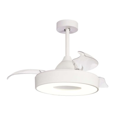 Plafón LED 45W Ventilador 25W serie COIN FAN MINI Blanco - 43x35.5-48h