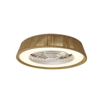 Plafón LED 70W Ventilador 35W serie POLINESIA NATURAL Cuerda Nat - 64.5x20h