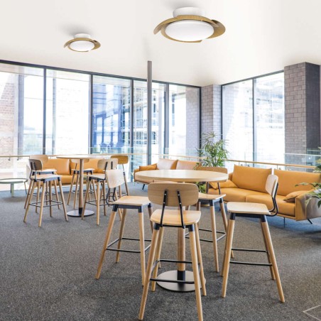 Plafón LED 50W Ventilador XXW serie ALOHA Madera - 52x21h