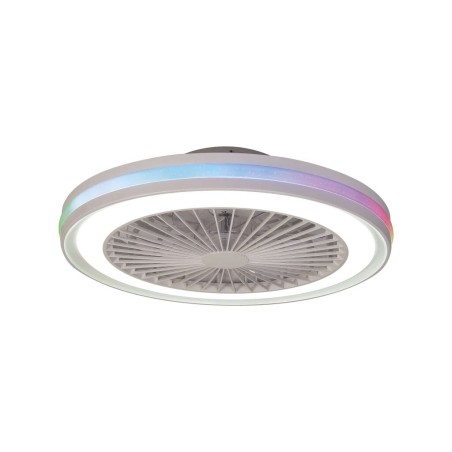 Plafón LED 40W Ventilador 20W serie GAMER Blanco - 46.6x13.7h