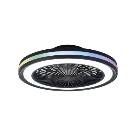 Plafón LED 40W Ventilador 20W serie GAMER Negro - 46.6x13.7h