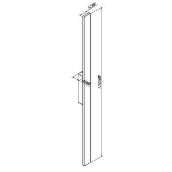 Aplique exterior LED  IP54 serie LOTUS Blanco - 124x1.2x5.2h 2