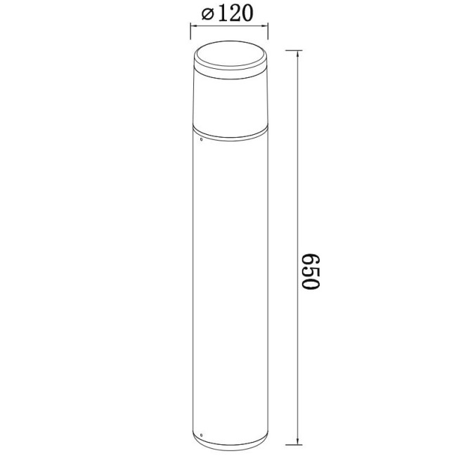 Baliza exterior E27 IP65 serie CHICAGO Gris Oscuro - 12x65h Baliza exterior E27 IP65 serie CHICAGO Gris Oscuro - 12x65h