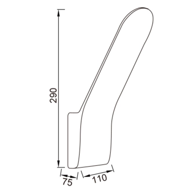 Aplique exterior LED  IP65 serie ANDES Blanco - 11x7.5x29h