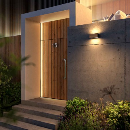 Aplique exterior  serie BERET Gris Oscuro - 25x10.5x11h