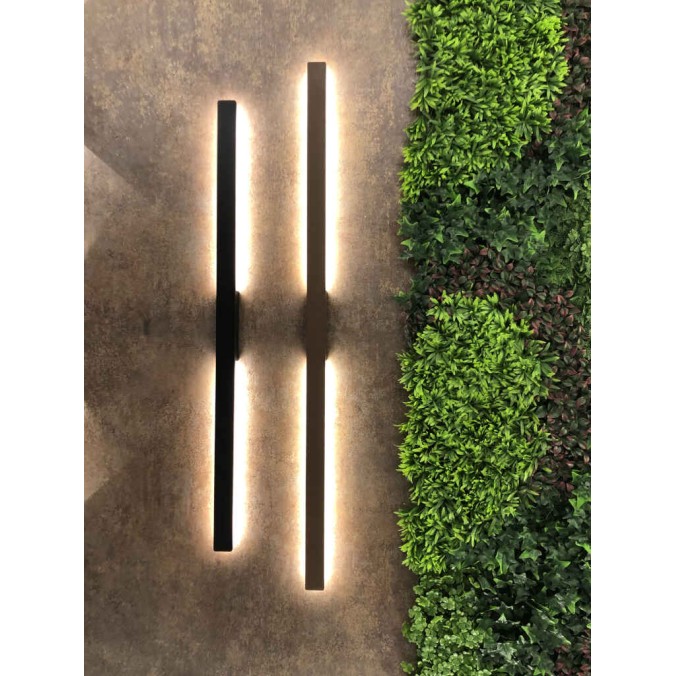 Aplique exterior LED  IP54 serie LOTUS Gris Oscuro - 144x1.2x5.2h Aplique exterior LED  IP54 serie LOTUS Gris Oscuro - 144x1.2x5.2h