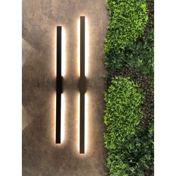 Aplique exterior LED  IP54 serie LOTUS Negro - 124x1.2x5.2h 2