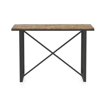 Consola color natural. Tablero dmf chapado en madera de abeto. 120X42X80h 2