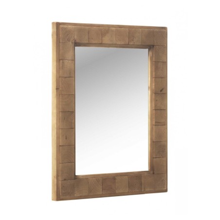 Espejos color natural. Tablero dmf chapado en madera de abeto. 62X5X77h