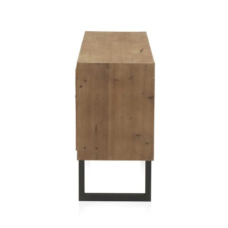 Comoda color natural. Tablero dmf chapado en madera de abeto. 122X42X78h