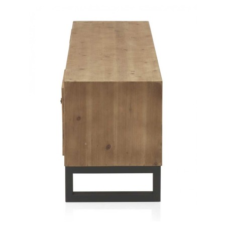 Mueble tv color natural. Tablero dmf chapado en madera de abeto. 140X40X50h