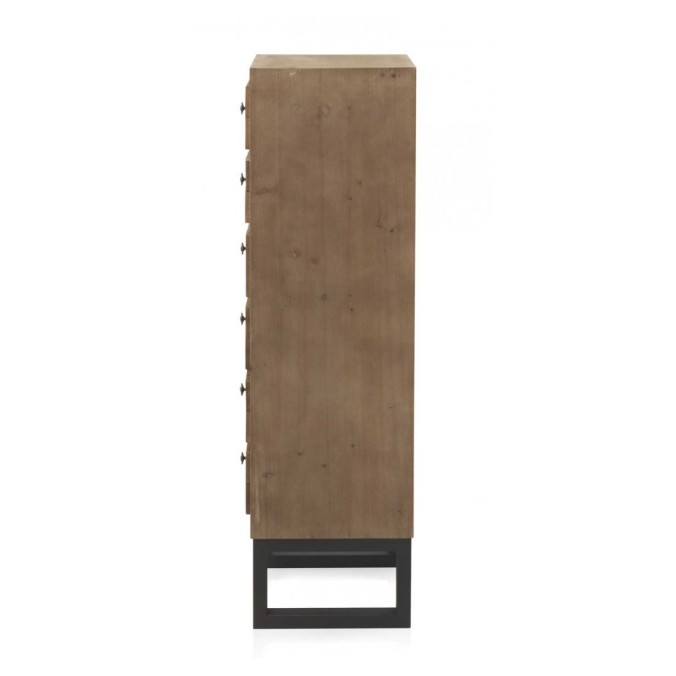 Sinfonier color natural. Tablero dmf chapado en madera de abeto. 50X37X121h