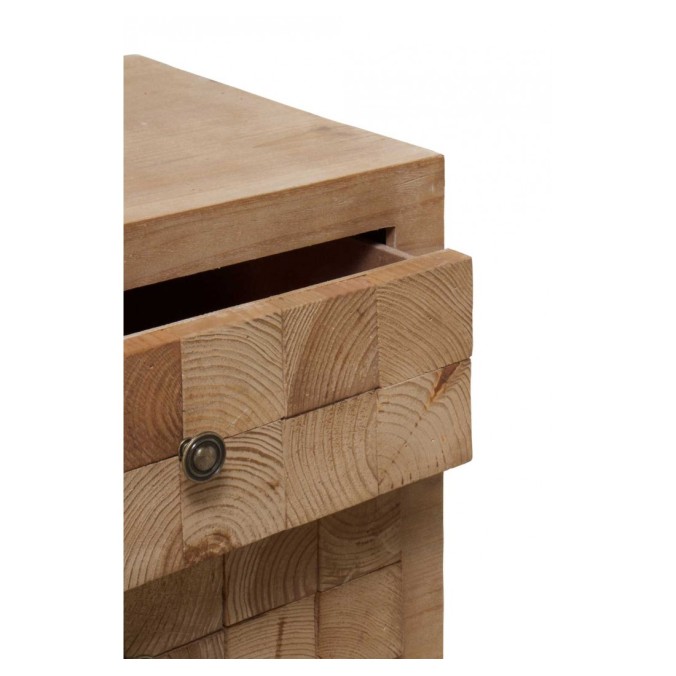 Sinfonier color natural. Tablero dmf chapado en madera de abeto. 50X37X121h