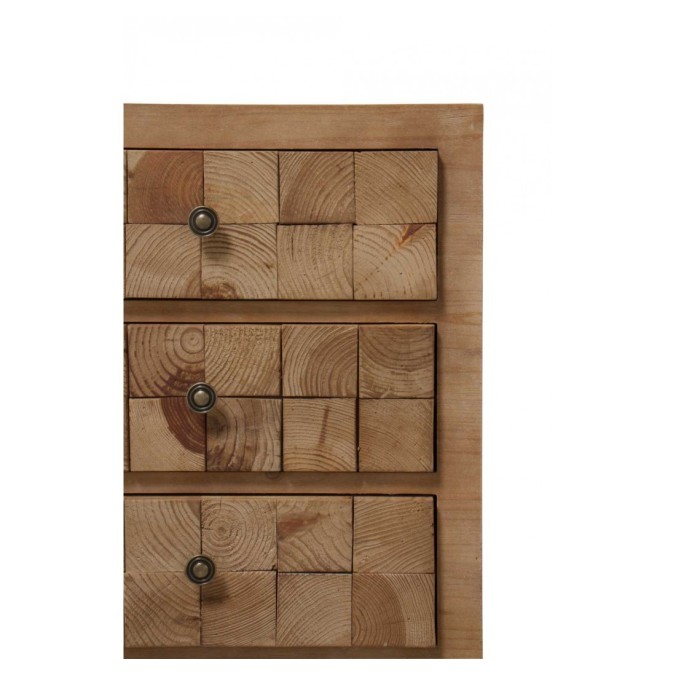 Sinfonier color natural. Tablero dmf chapado en madera de abeto. 50X37X121h