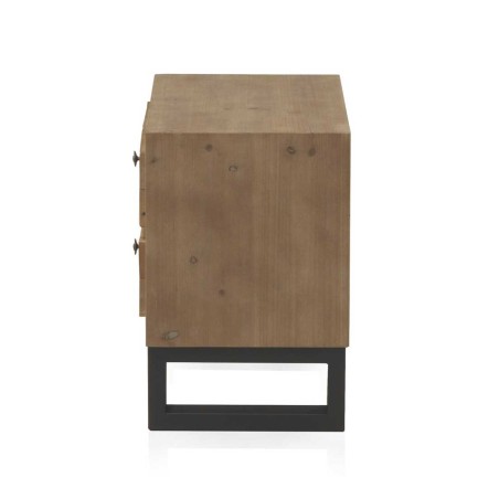 Mesitas color natural. Tablero dmf chapado en madera de abeto. 51X37X52h