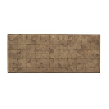 Cabezales y mesitas  color natural. Tablero dmf chapado en madera de abeto. 145X5X60h 2