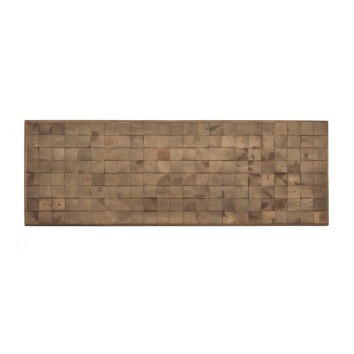 Cabezales y mesitas  color natural. Tablero dmf chapado en madera de abeto. 164.5X5X60h 2