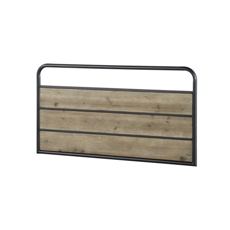 Cabezal color natural. Madera de abeto y hierro. 110X5X60h