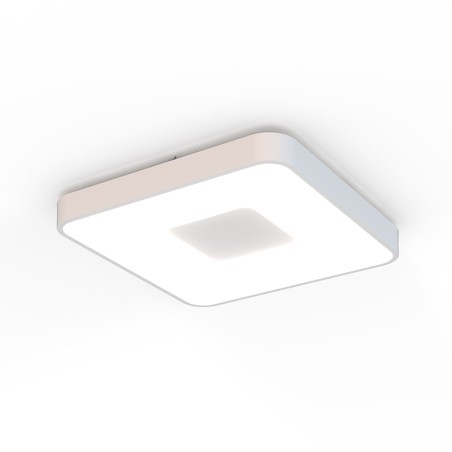 Plafón LED 80W 2700K-5000K Control Remoto serie COIN CUADRADO Blanco - 44x44x7h