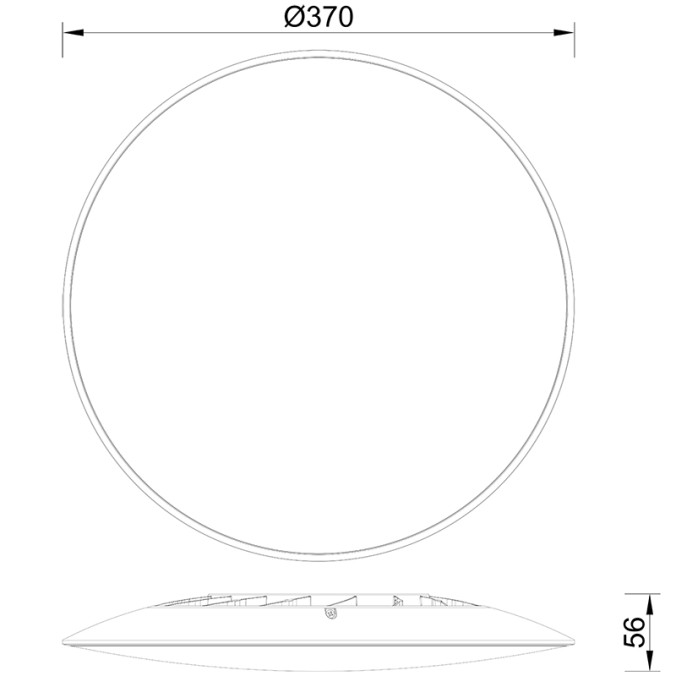 Plafón LED 24W 3000K serie SLIM Blanco - 37x6h Plafón LED 24W 3000K serie SLIM Blanco - 37x6h