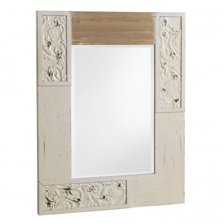 Espejo vintage 70x90cm madera abeto y mdf