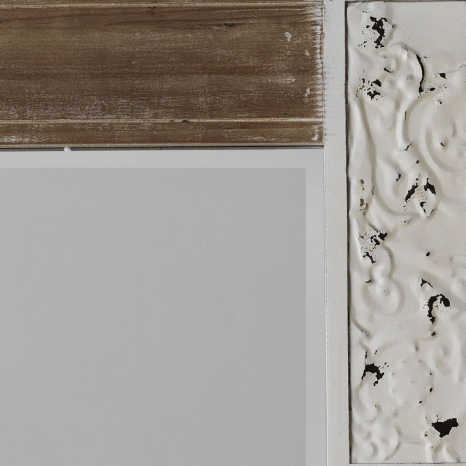 Espejo vintage 70x90cm madera abeto y mdf