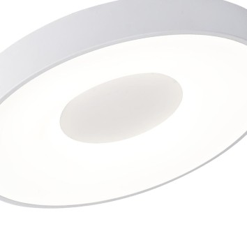 Plafón LED 80W 2700K-5000K Control Remoto serie COIN REDONDO Blanco - 50x6.8h 2