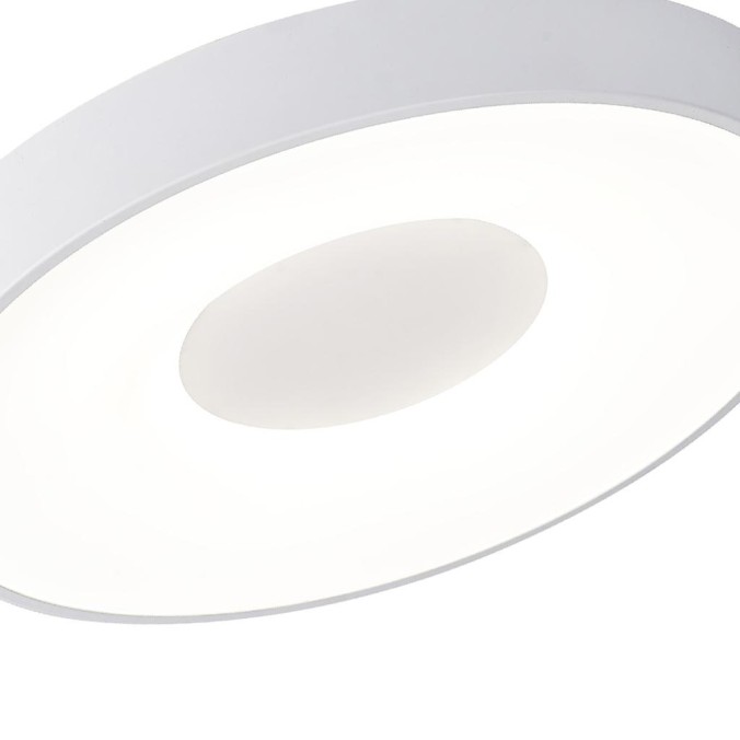 Plafón LED 80W 2700K-5000K Control Remoto serie COIN REDONDO Blanco - 50x6.8h