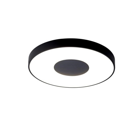 Plafón LED 80W 2700K-5000K Control Remoto serie COIN REDONDO Negro - 50x6.8h
