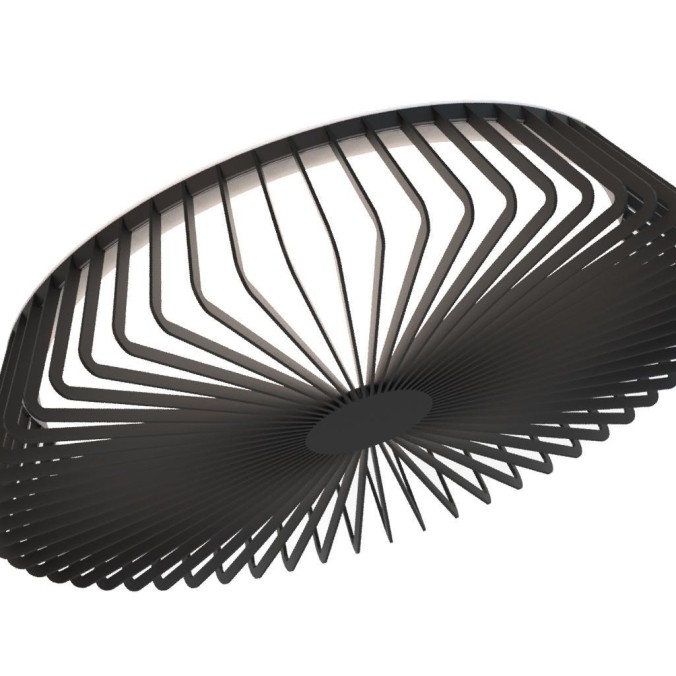 Plafón LED 80W 3000K serie HIMALAYA CEILING Negro - 63x14.5h Plafón LED 80W 3000K serie HIMALAYA CEILING Negro - 63x14.5h