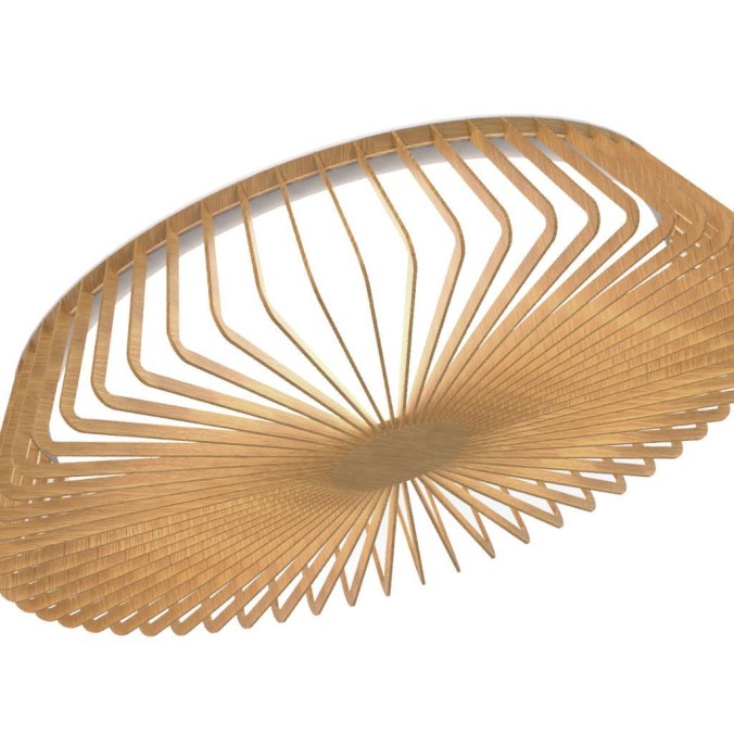 Plafón LED 56W 3000K serie HIMALAYA CEILING Madera - 53x13h