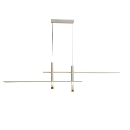 Lámpara LED 50W 3000K serie ESPARTA Blanco+Oro - 151x7x150h