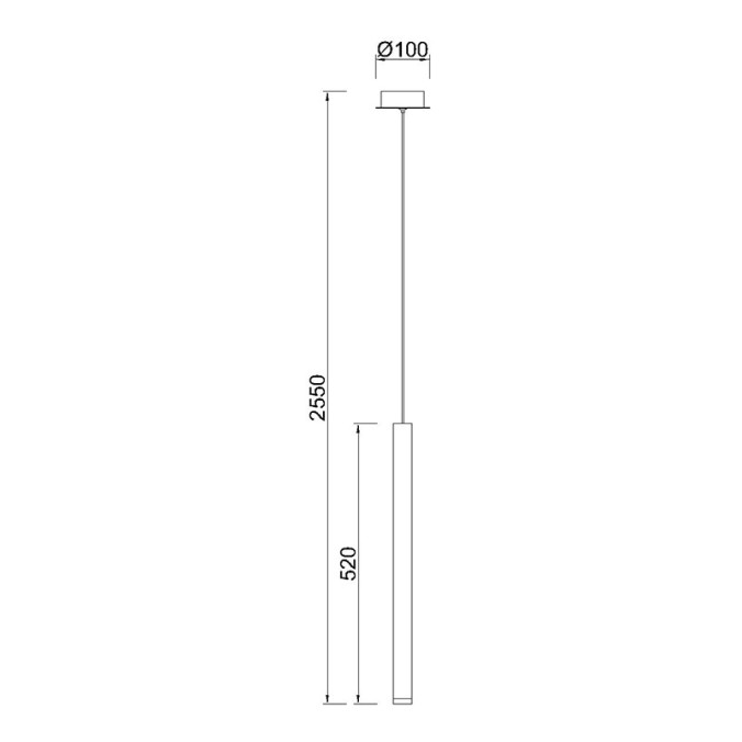 Lámpara LED  6W 3000K serie CALA Oro - 10x255h Lámpara LED  6W 3000K serie CALA Oro - 10x255h