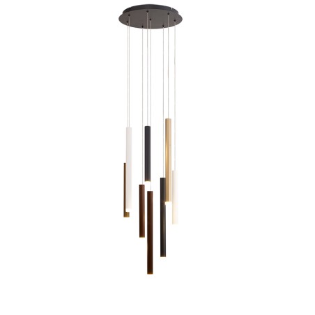 Lámpara LED  48W 3000K serie CALA Blanco+Negro+Oro+Corten - 40x250h